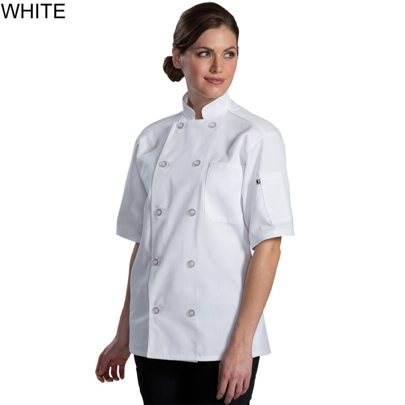 Edwards Mesh Back Chef Coat - 10-Buttons - Image 2