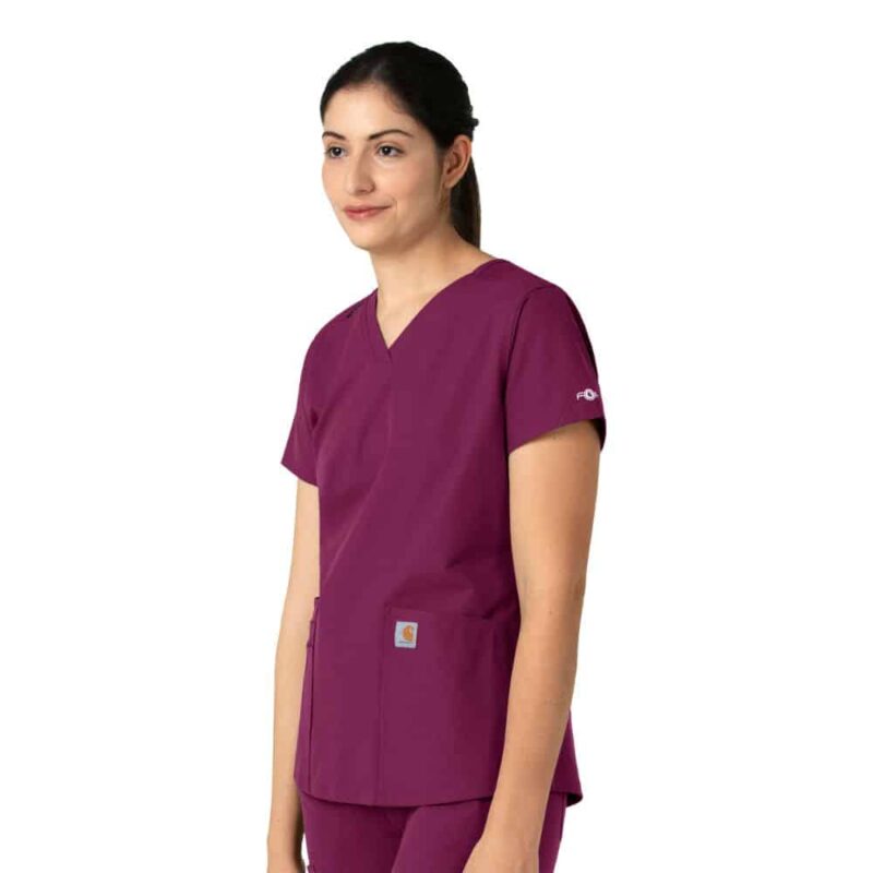 WonderWink Carhartt Force Essentials Women's V-Neck Scrub Top - Image 11