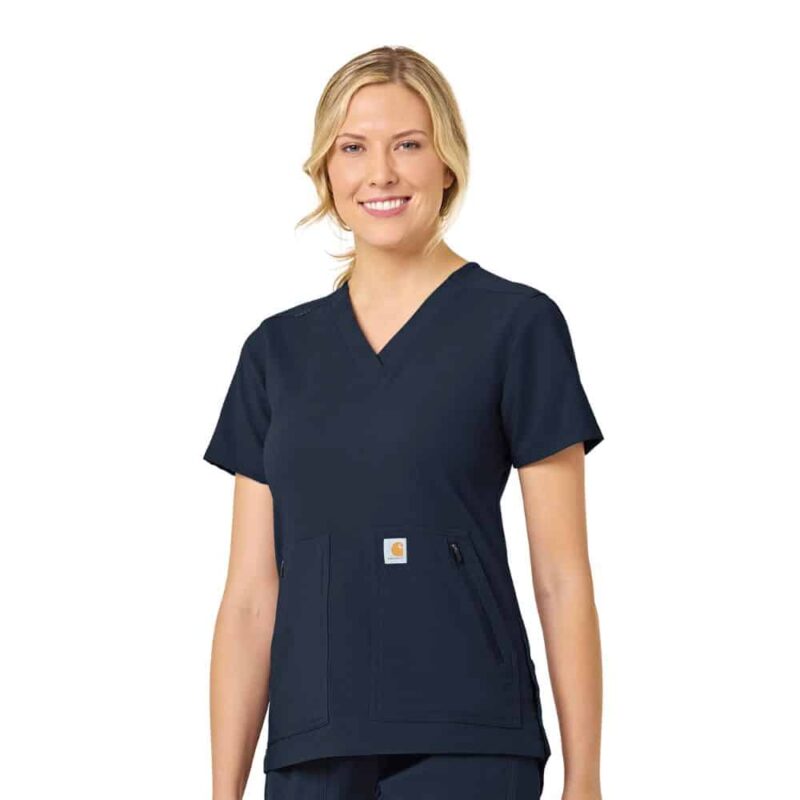 Rugged Flex Peak Women's 4-Pocket V-Neck Scrub Top - Image 8