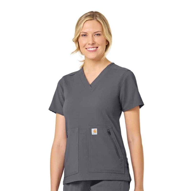 Rugged Flex Peak Women's 4-Pocket V-Neck Scrub Top - Image 6