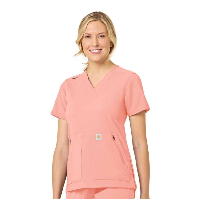 Rugged Flex Peak Women's 4-Pocket V-Neck Scrub Top - Image 4