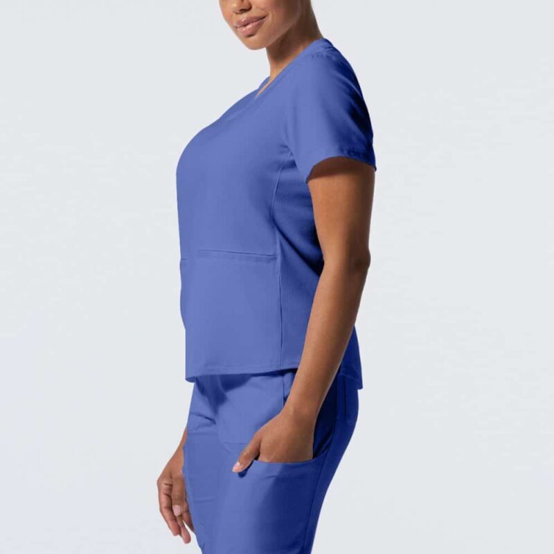 Landau 3-Pocket V-Neck Scrub Top - Image 5