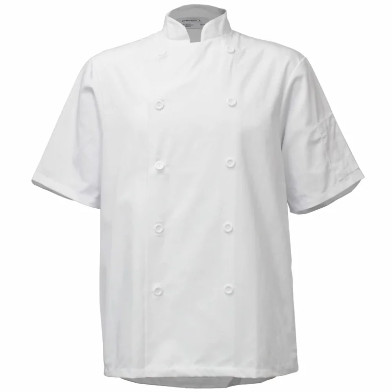 Premium Uniforms 5300SS Econo - White Chef Coat with Short Sleeves