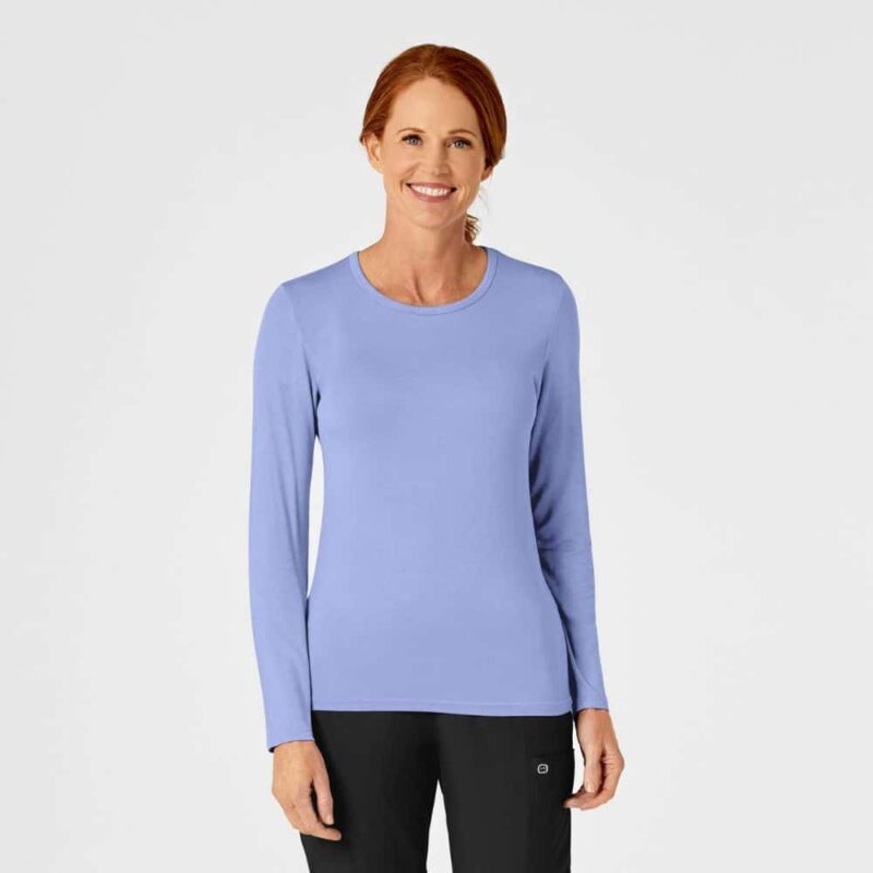 Wonderwink Layers Women's Long Sleeve Silky Tee - Image 2