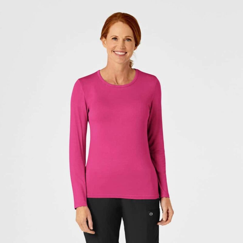 Wonderwink Layers Women's Long Sleeve Silky Tee - Image 4