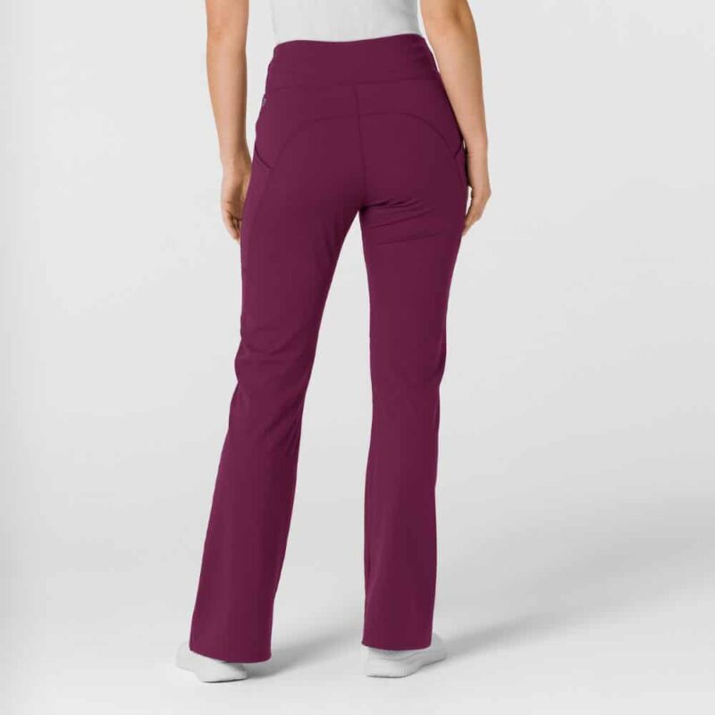 WonderWink RENEW Knit Women's Flare Yoga Scrub Pant - Image 6