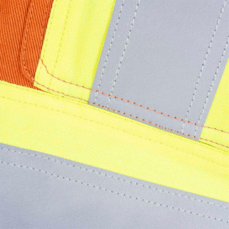 Women's FR-Tech® Hi-Vis FR/Arc-Rated Quilted Safety Overalls - Hi-Vis Orange - Image 4