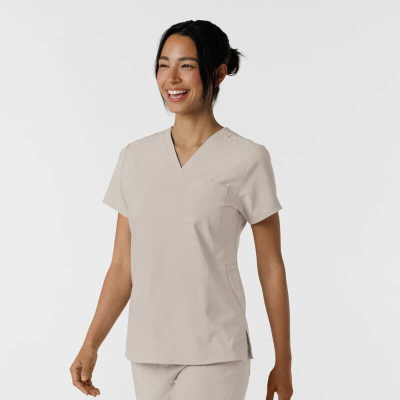 WonderWink W123 Women's Flex-n-Reach V-Neck Scrub Top - Image 9