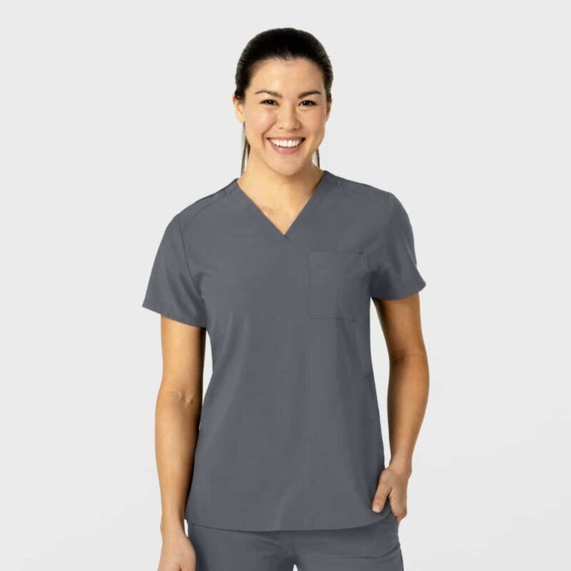 WonderWink W123 Women's Flex-n-Reach V-Neck Scrub Top - Image 5