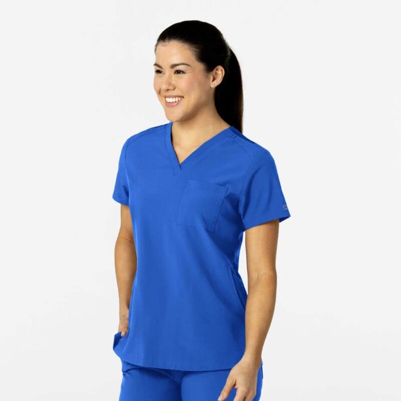 WonderWink W123 Women's Flex-n-Reach V-Neck Scrub Top - Image 6