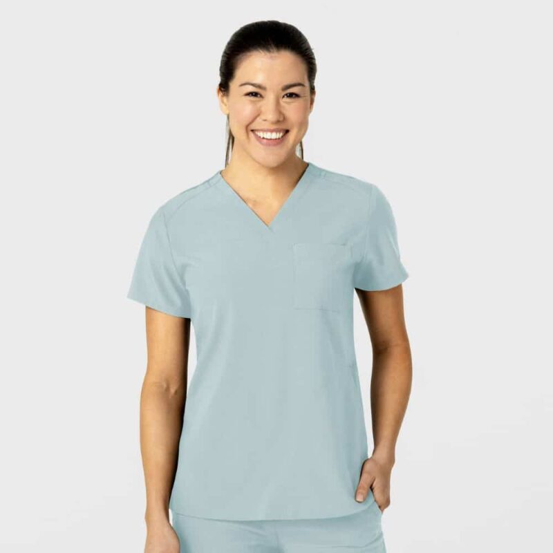 WonderWink W123 Women's Flex-n-Reach V-Neck Scrub Top - Image 4