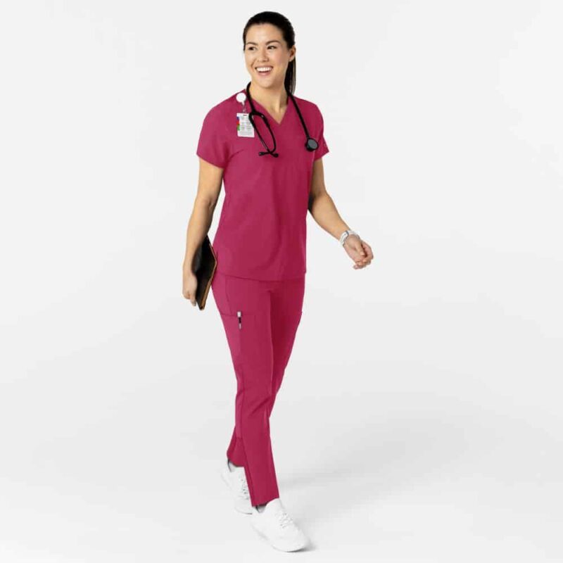 WonderWink W123 Women's Flex-n-Reach V-Neck Scrub Top - Image 3