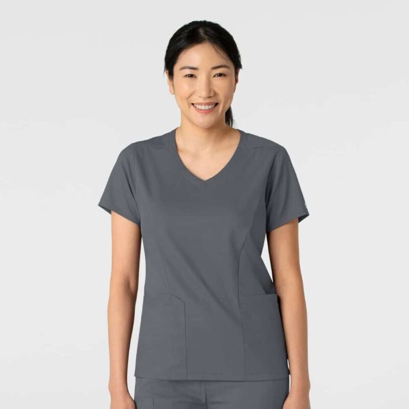 Wonderwink Boundless Women's 2-Pocket V-Neck Scrub Top - Image 3