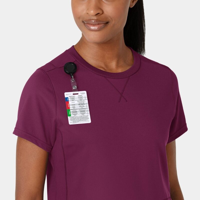 Wonderwink RENEW Knit Women's Flex-n-Reach Crew Neck Scrub Top - Image 3