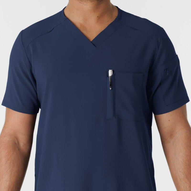 Wonderwink Renew Men's V-Neck 5 Pocket Scrub Top - Image 5