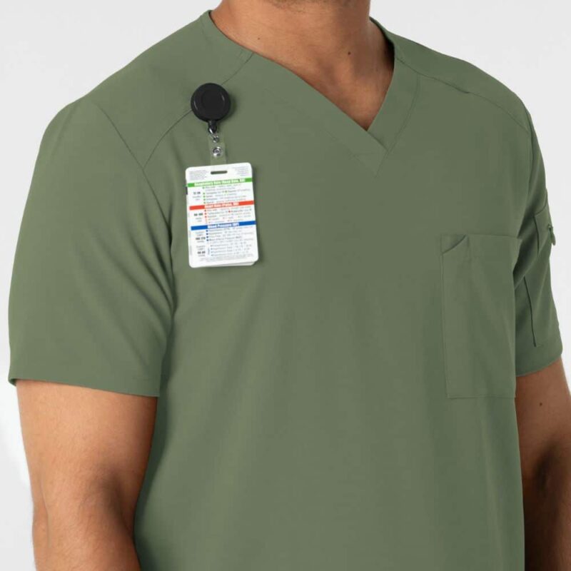 Wonderwink Renew Men's V-Neck 5 Pocket Scrub Top - Image 6