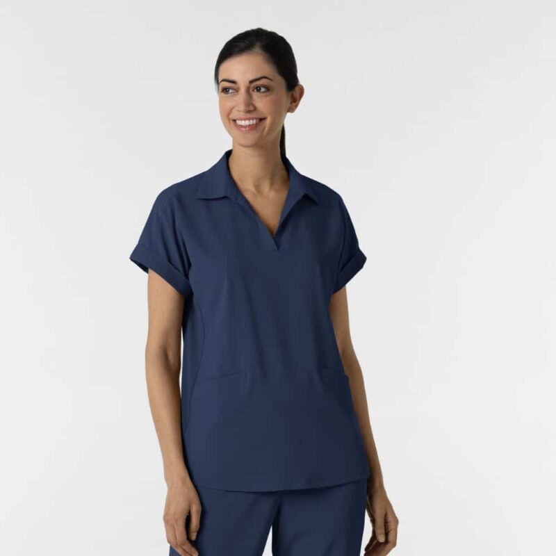 WonderWink RENEW Women’s Flex-n-Reach Collared Scrub Top - Image 6