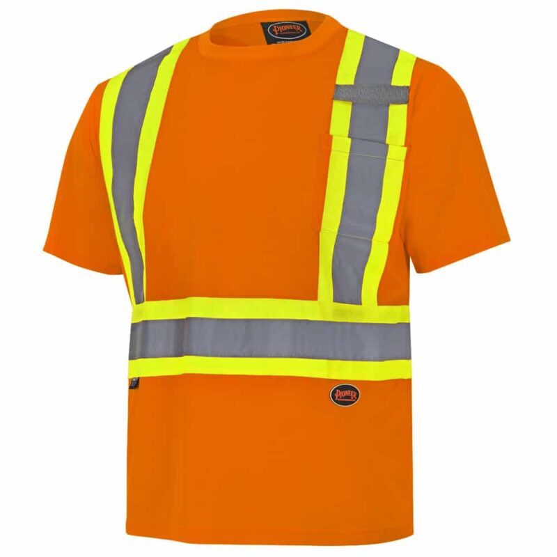 Hi-Vis Bird's-Eye Safety T-Shirt - Hi-Vis Orange