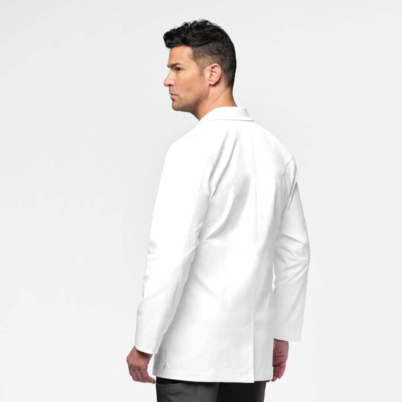 Slate Men's 34 Inch Doctors Coat - Image 3