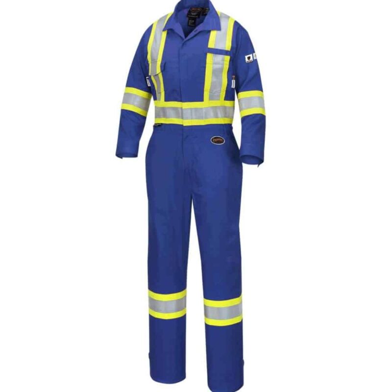 Women's FR-Tech® Hi-Vis 88/12 7 oz FR/ARC-Rated Coveralls - Royal Blue