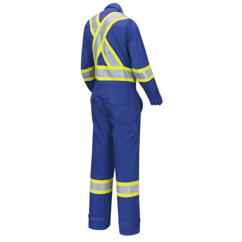 Women's FR-Tech® Hi-Vis 88/12 7 oz FR/ARC-Rated Coveralls - Royal Blue - Image 4