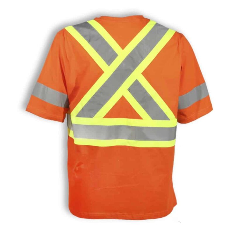 Orange 100% Cotton Traffic Safety T-Shirt