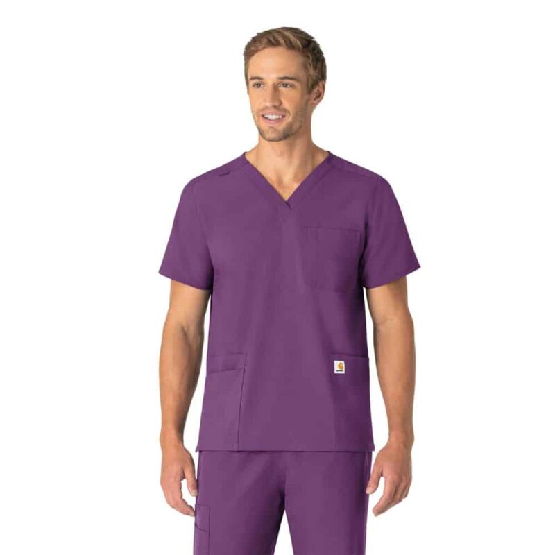 Carhartt Force Essentials Unisex V-Neck 6-Pocket Scrub Top - Image 8