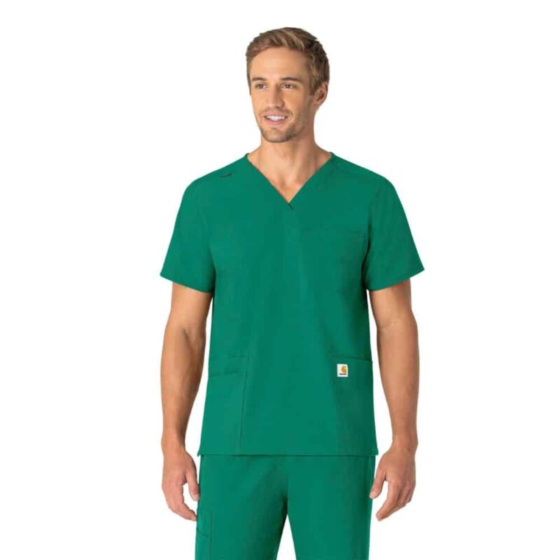 Carhartt Force Essentials Unisex V-Neck 6-Pocket Scrub Top - Image 2