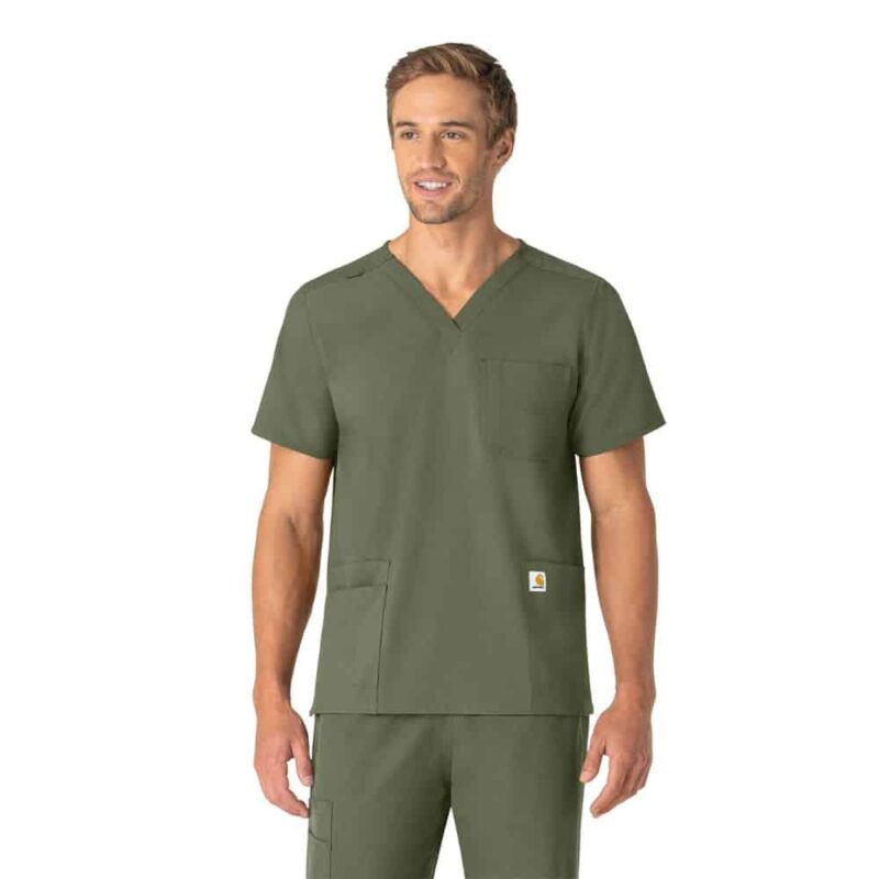 Carhartt Force Essentials Unisex V-Neck 6-Pocket Scrub Top - Image 14