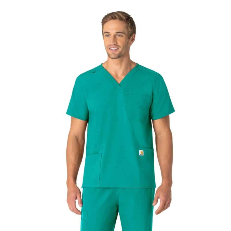 Carhartt Force Essentials Unisex V-Neck 6-Pocket Scrub Top - Image 11