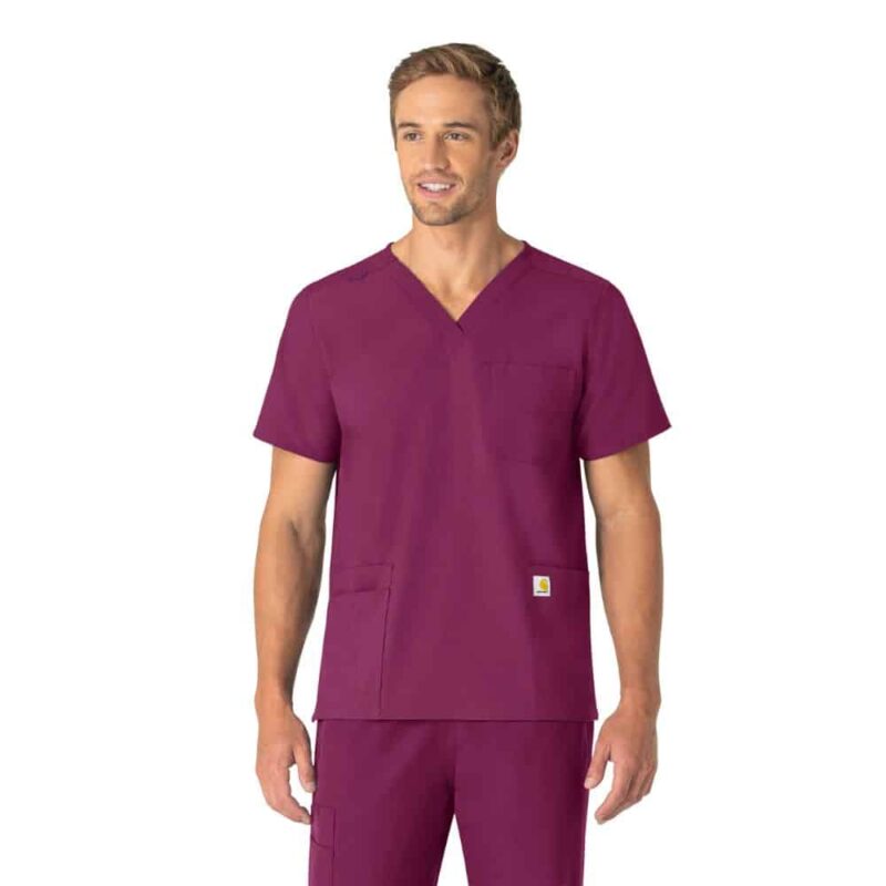 Carhartt Force Essentials Unisex V-Neck 6-Pocket Scrub Top - Image 9