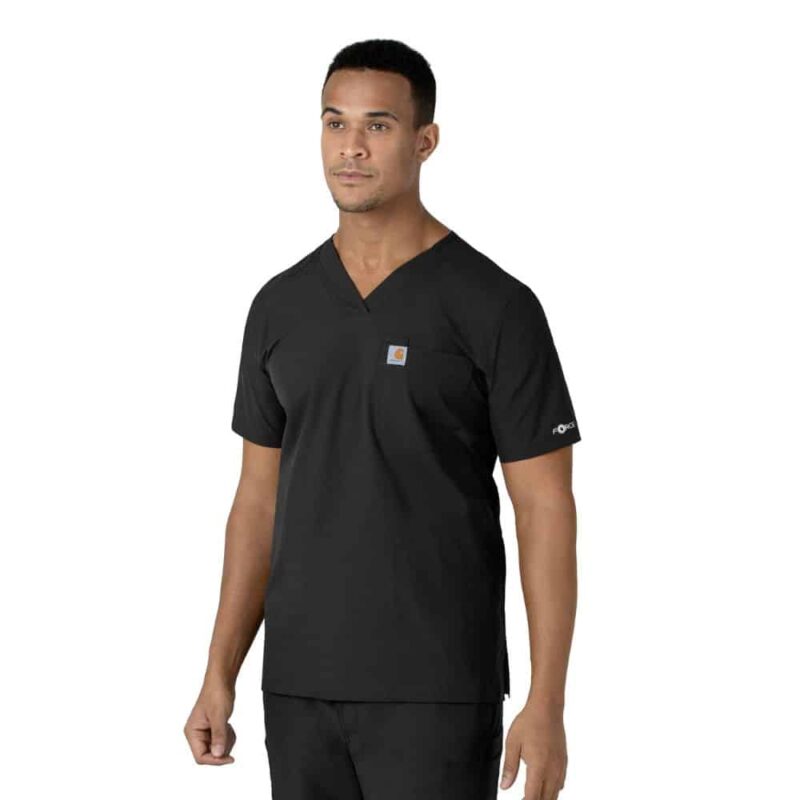 Carhartt Force Essentials Men's V-Neck Shirttail Scrub Top - Image 2