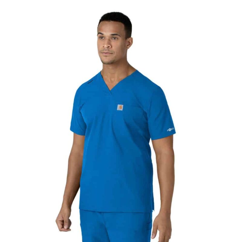 Carhartt Force Essentials Men's V-Neck Shirttail Scrub Top - Image 10