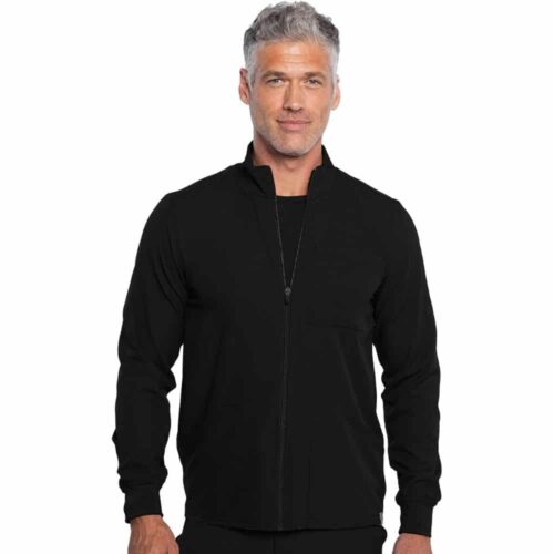 MC360 Men's Zip Front Jacket in Black