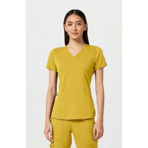 MC7459 MedCouture V-Neck Shirttail Top