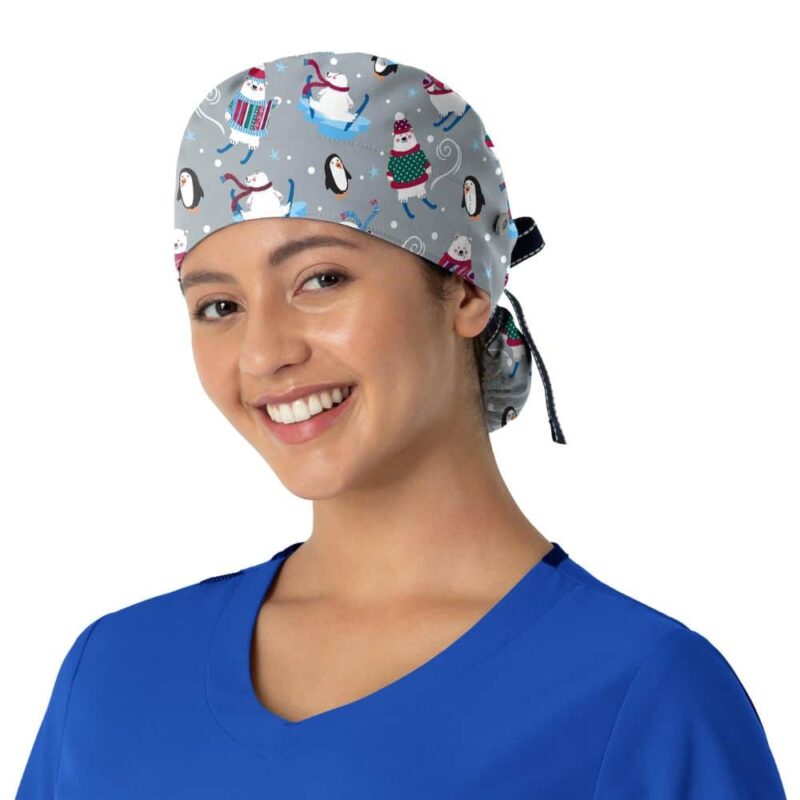 Zoe+Chloe Tie-Back Ponytail Scrub Cap