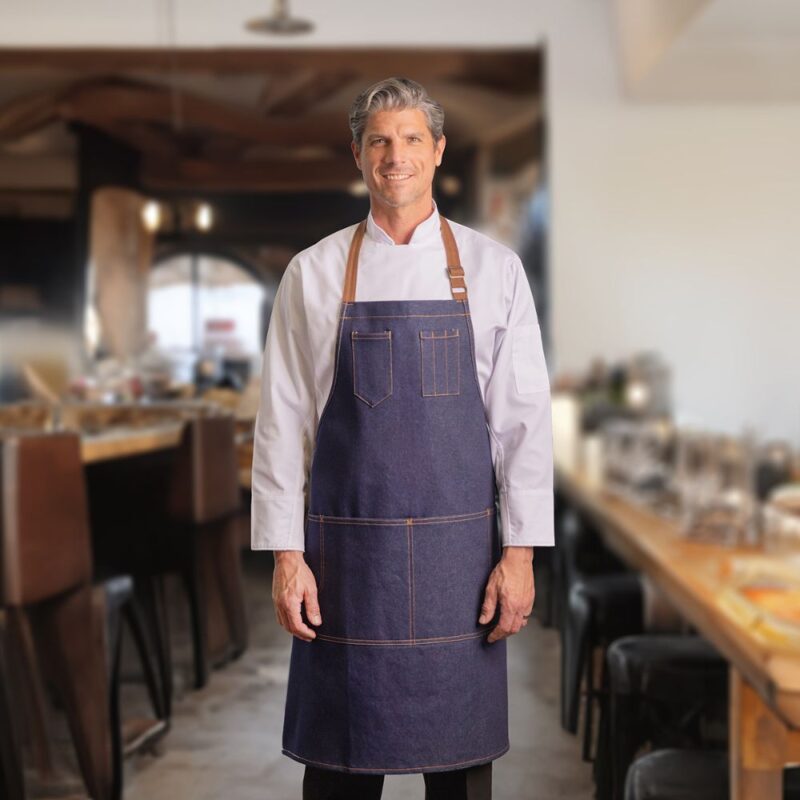 Premium Contemporary Denim Chef Apron