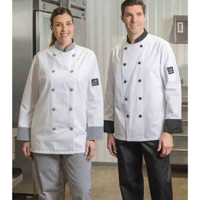 Premium Chef Coat with Contrast Trim