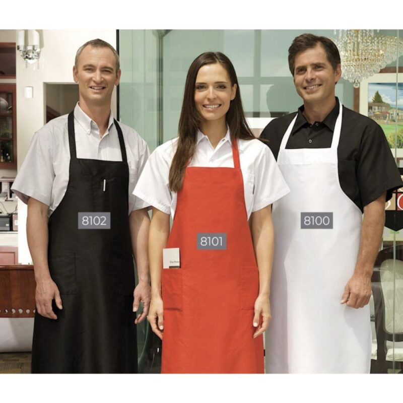 Premium Econo Bib Apron – Three Pocket-8102 - Image 3