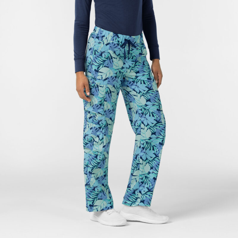 Wonderwink Fashion Prints Women's Printed Double Cargo Scrub Pant - Image 11