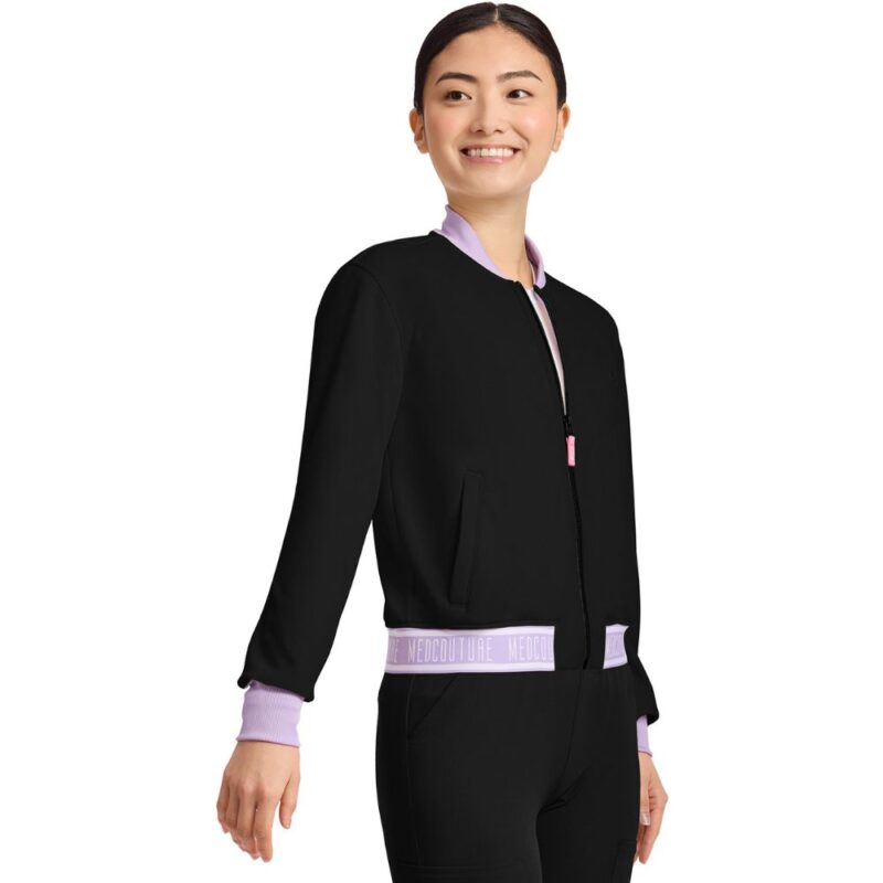 Med Couture Women's 2-Pocket Bomber Jacket - Image 3