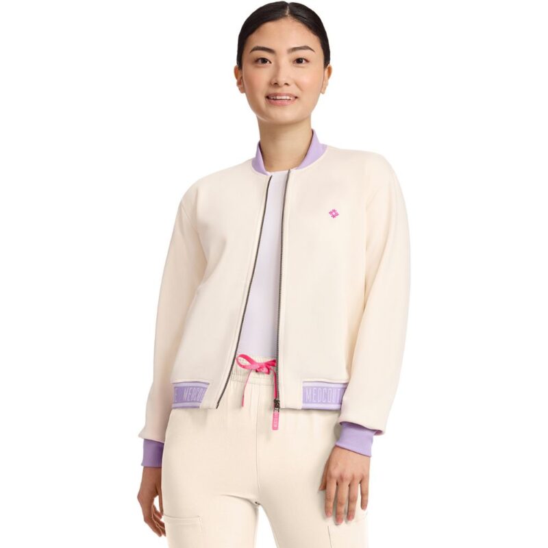 Med Couture Women's 2-Pocket Bomber Jacket