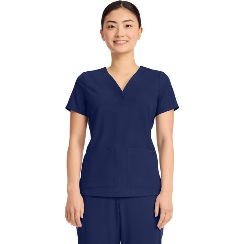 Healing Hands Women's 3-Pocket Y-Neck Top - Image 4