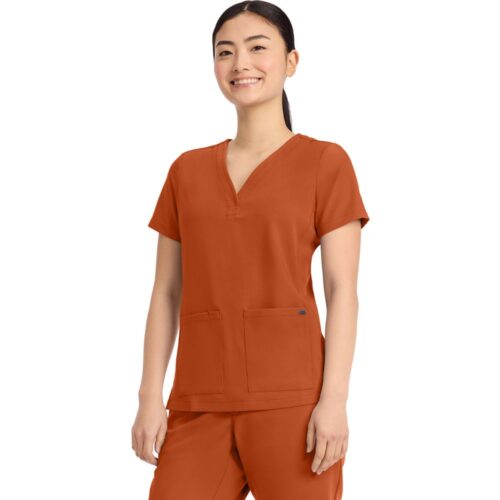 Healing Hands Women's 3-Pocket Y-Neck Top