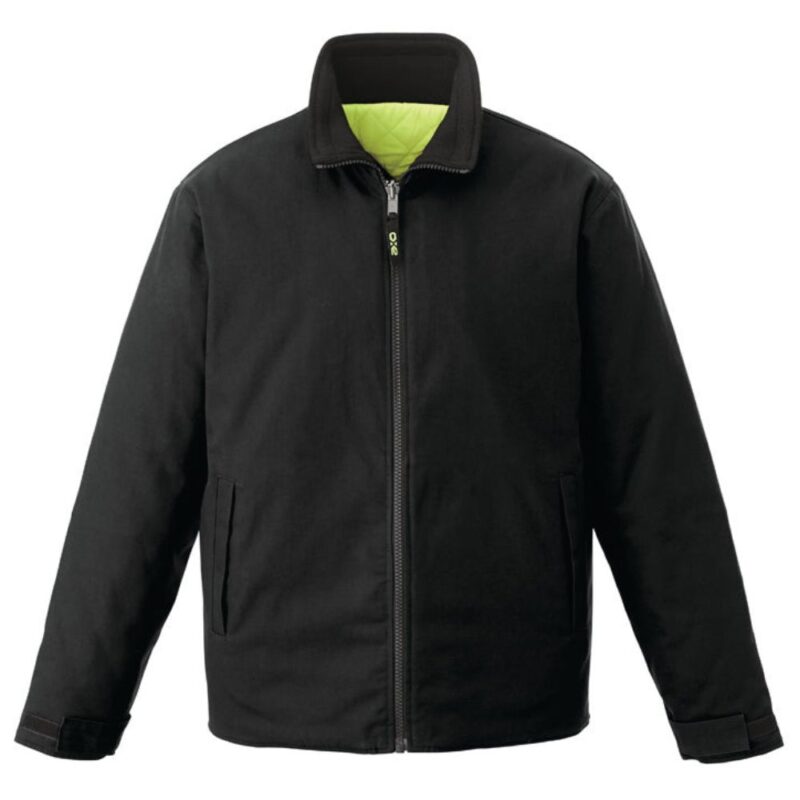 L01210 - Zircon - Cotton Canvas Reversible to Polyester Hi-Vis Insulated Jacket - Image 4