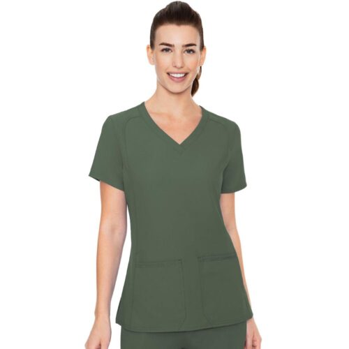 MC2468 Med Couture Side Pocket Top in Olive
