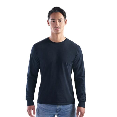 CS05615 - Breeze - Adult RING SPUN Combed Cotton Long Sleeve Crewneck T-Shirt