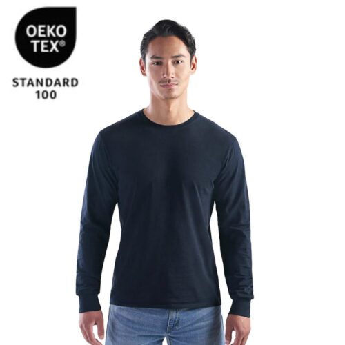CS05615 - Breeze - Adult RING SPUN Combed Cotton Long Sleeve Crewneck T-Shirt