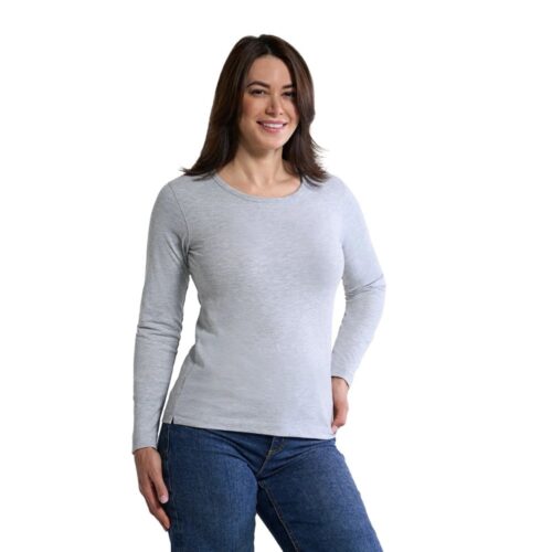 CS05896 - Riverside - Ladies Cotton-Poly Long Sleeve Crewneck T-Shirt