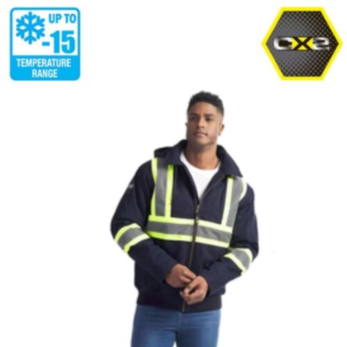 CS01290 - International - Cotton Canvas Hi-Vis Bomber Jacket with Detachable Hood